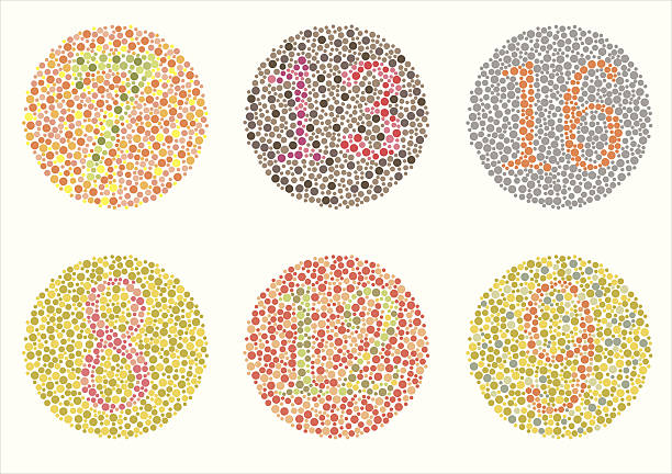 Color blind Test Test. daltonism,color blindness disease. perception test,