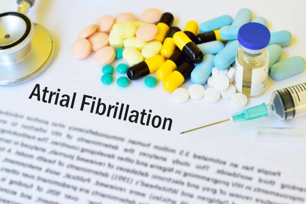 Drugs for atrial fibrillation disease treatment, abnormal heart beat disease